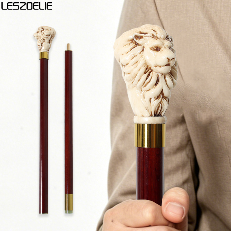 Men Accessories Elegant - Canne de marche en bois rouge