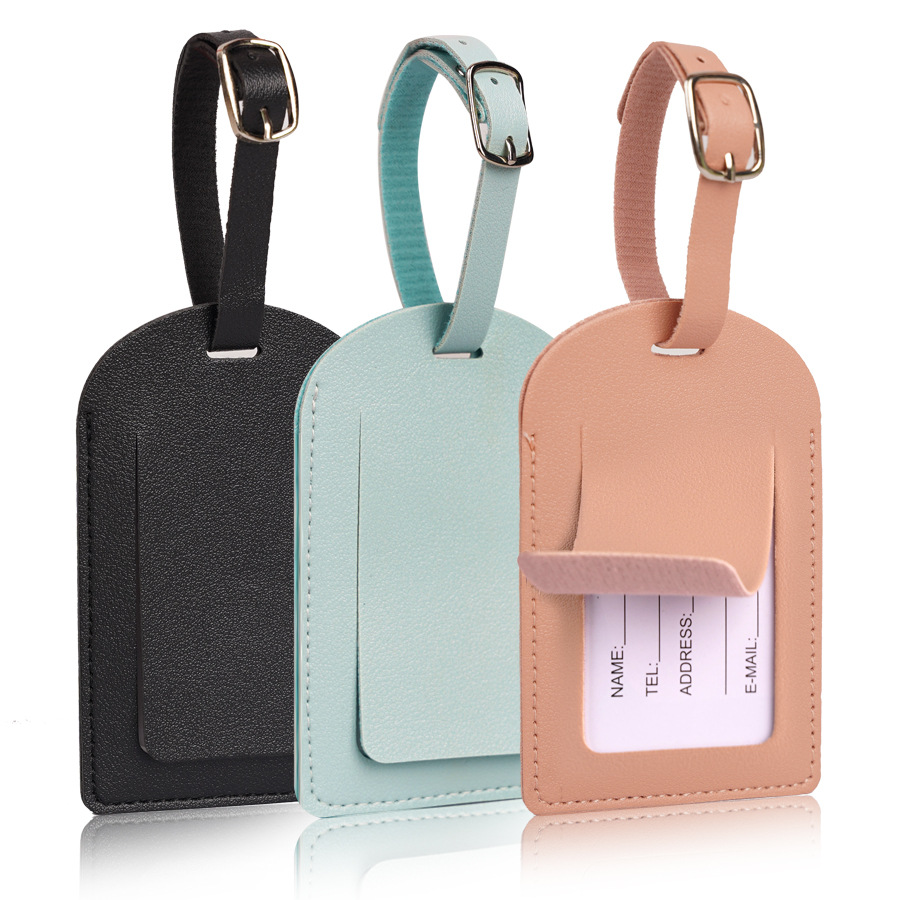 Men'S Accessories Holder - Étiquettes de bagage en cuir PU