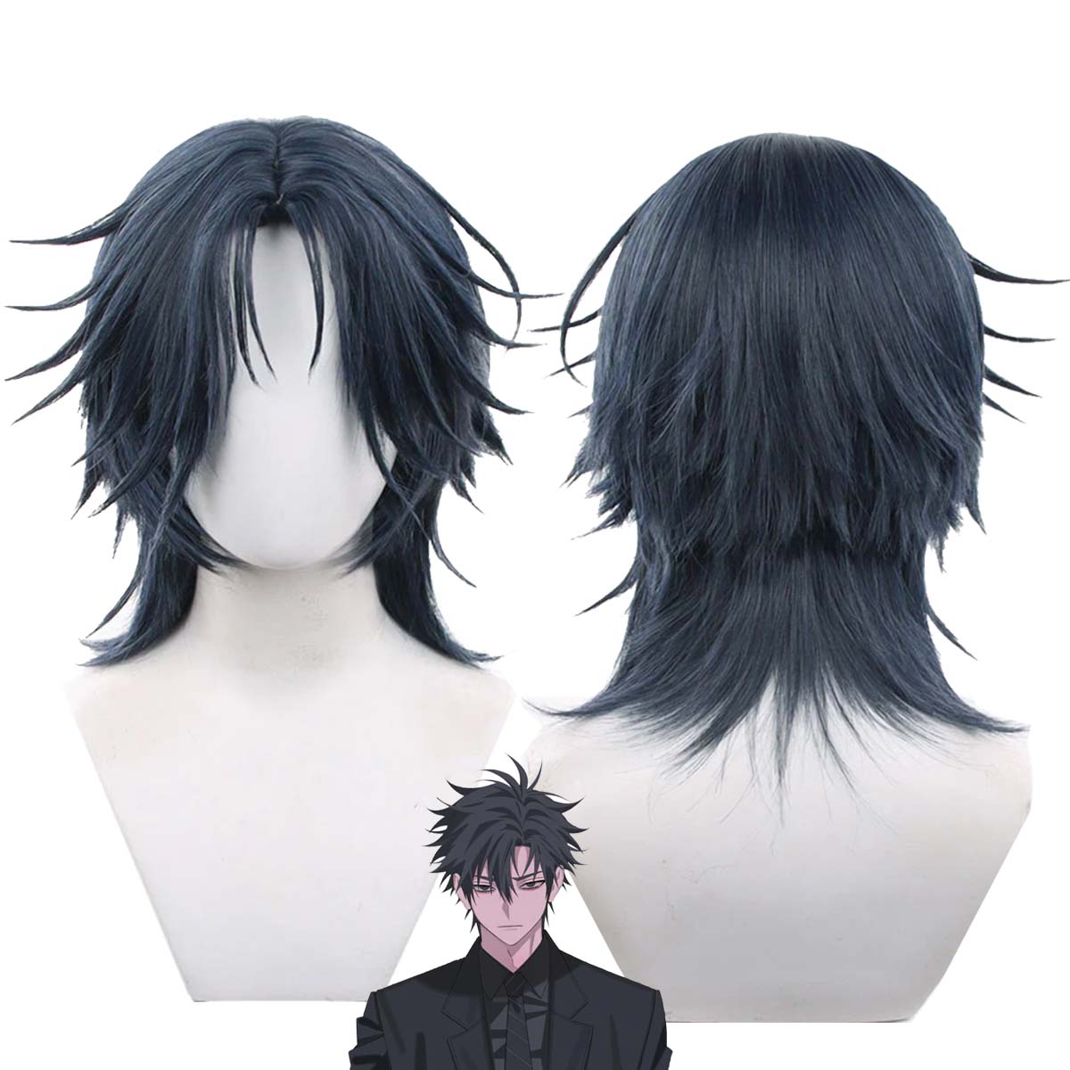Men Accessories Korea - Perruque de cosplay pour hommes Anime