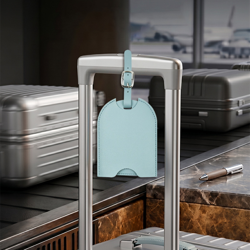 Men'S Accessories Holder - Étiquette de bagage en cuir PU