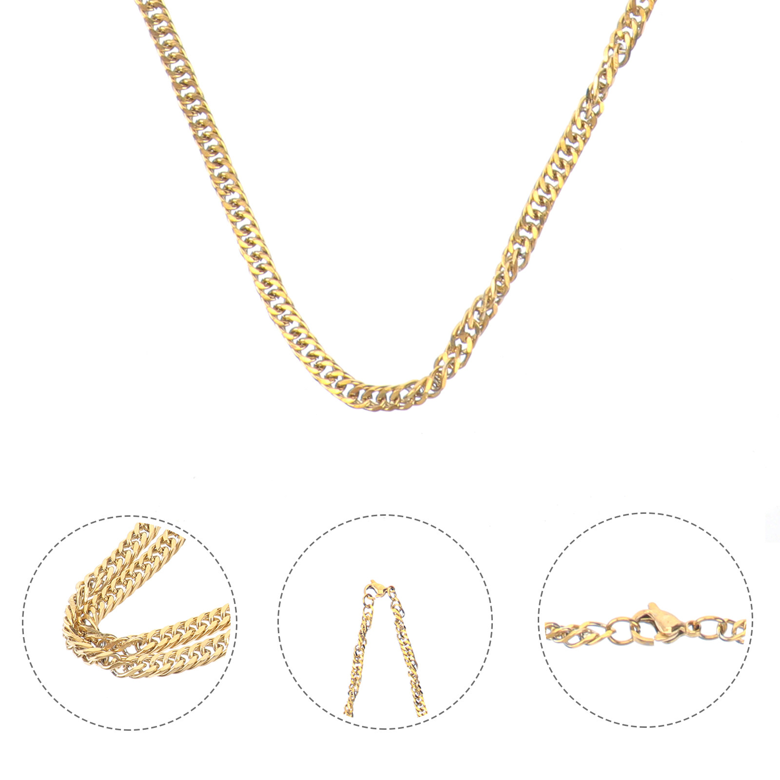 Men'S Accessories Chain - 1 pièce, chaîne à double boucle