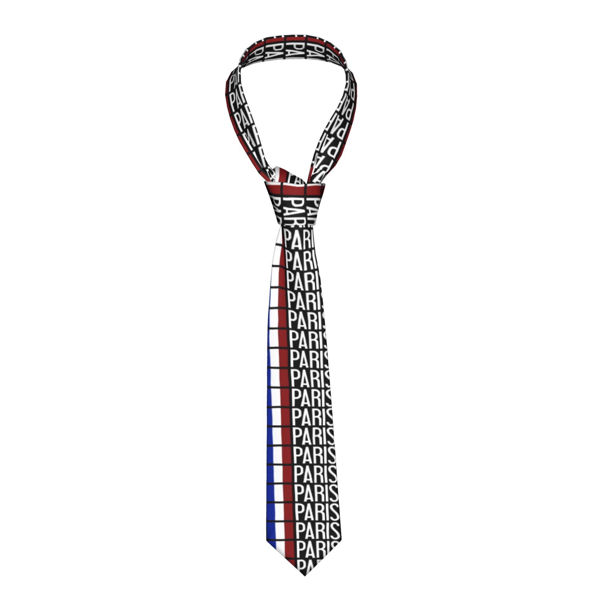 Men'S Accessories Paris - Cravate pour homme, drapeau français, Paris,