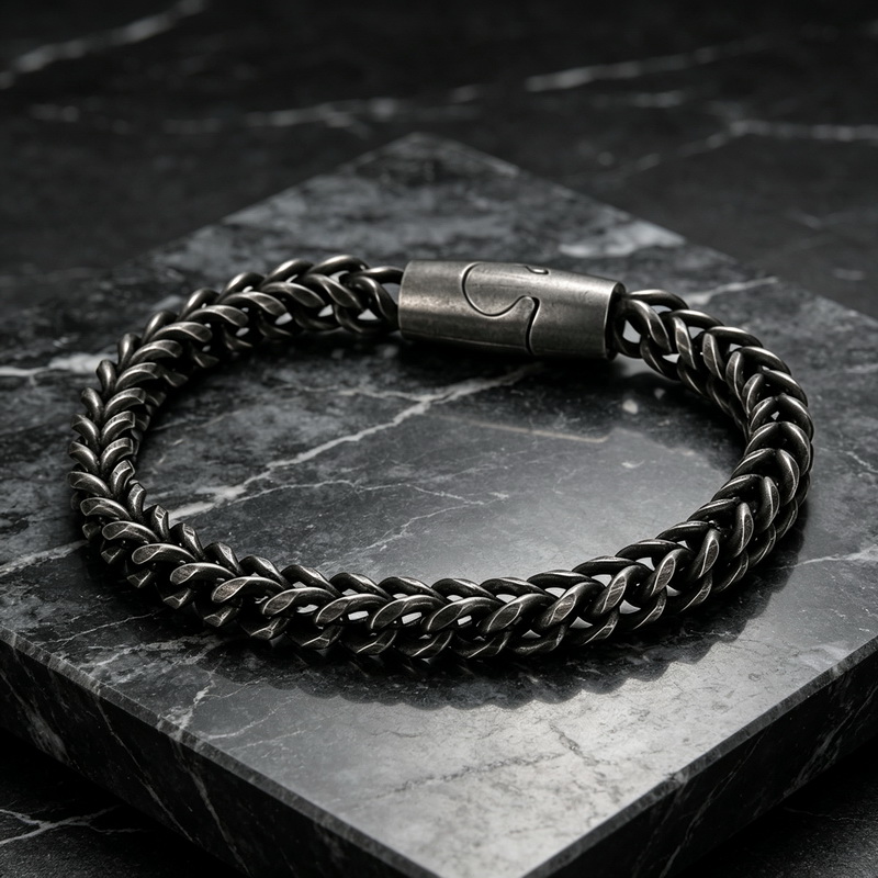 Men Accessories Bd - Nouveau Bracelet Rétro en Acier Inoxydable