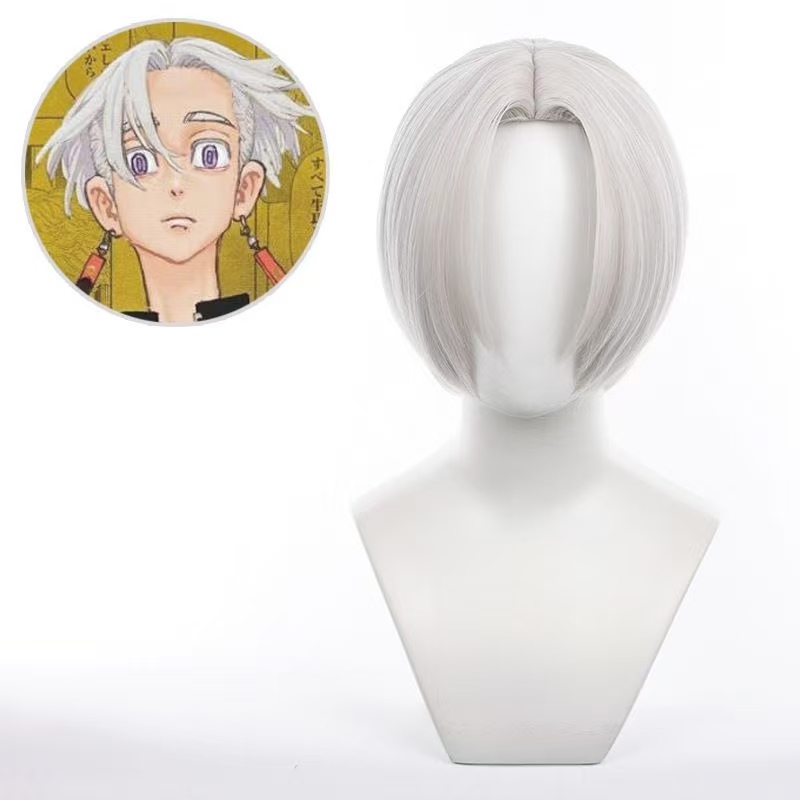 Men Accessories In Silver - Perruque de cosplay Kurokawa Izana, perruque