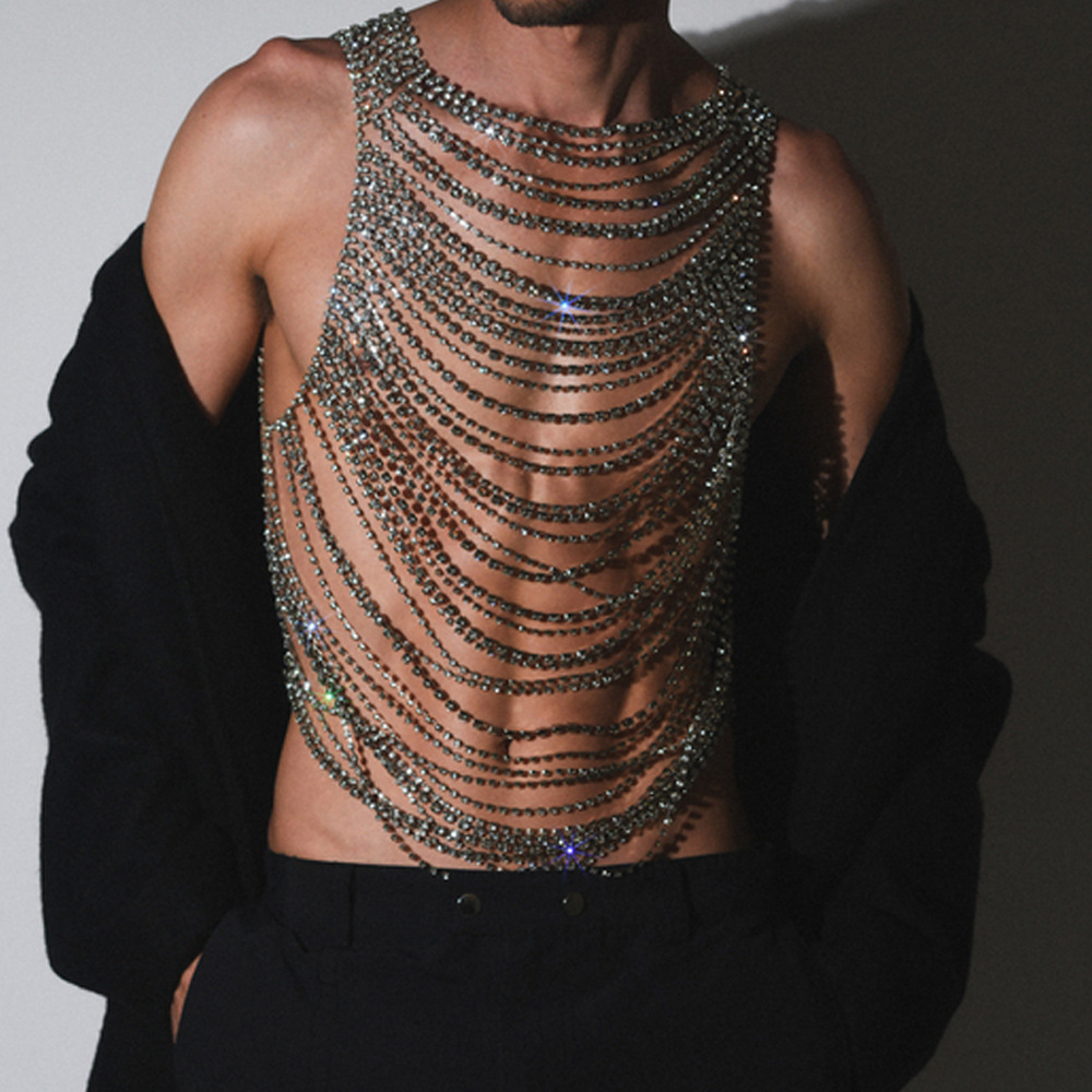 Men'S Accessories Chain - Sous-vêtements luxueux avec chaîne de corps