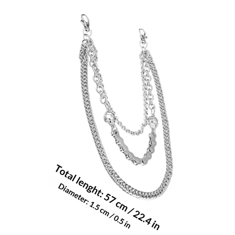 1 pièce, chaîne en métal argen - Men Accessories In Silver avis et prix
