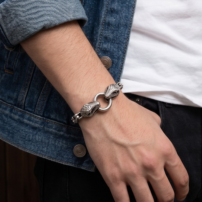 Bracelet Serpent Vintage en Ac - Men Accessories Bd avis et prix