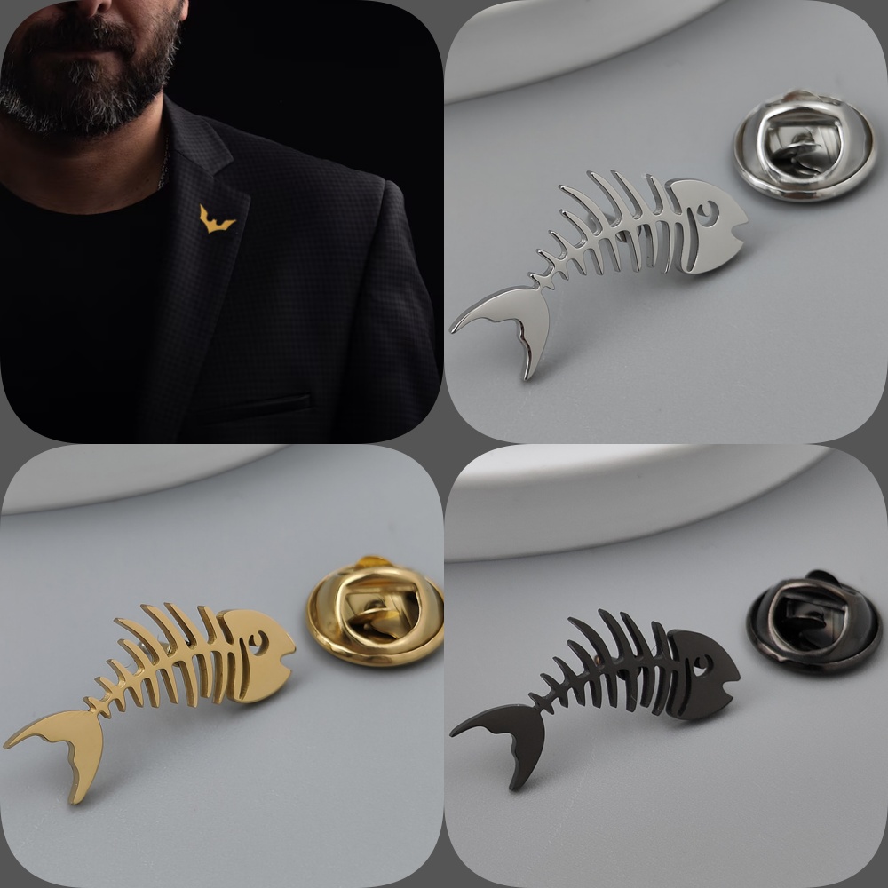 Badge créatif plaqué or en os  - Men'S Accessories Gift Set Branded avis et prix