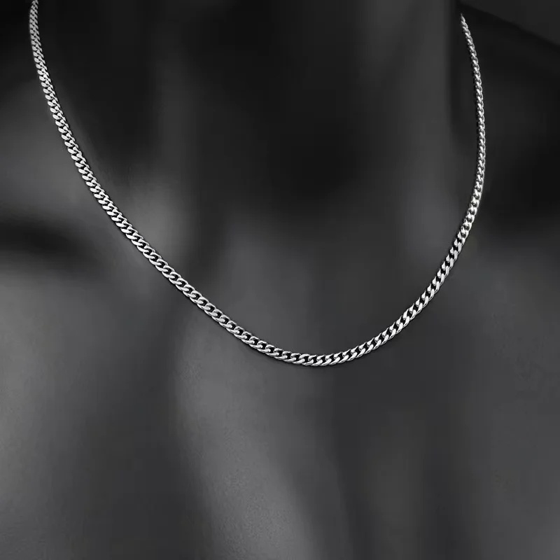 Chaîne cubaine en titane simpl - Men'S Accessories Chain avis et prix