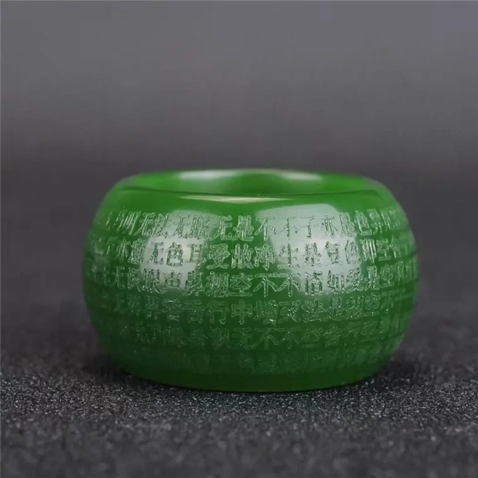 Bague en jade vert naturel de  - Men Accessories Jewellery avis et prix