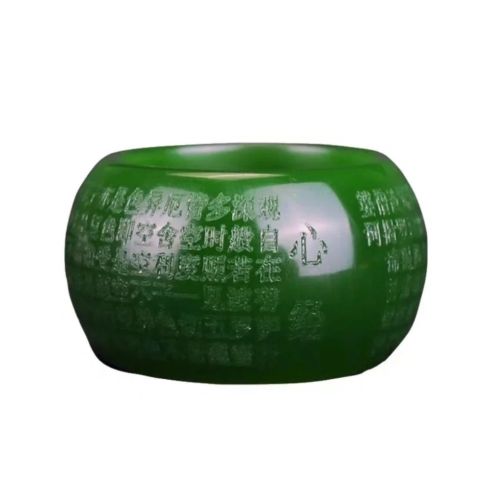 Bague en jade vert naturel de  - Men Accessories Jewellery avis et prix