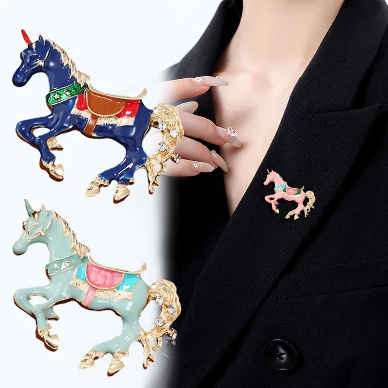 Broches cheval en émail Vintag - Men Accessories Bouquet avis et prix