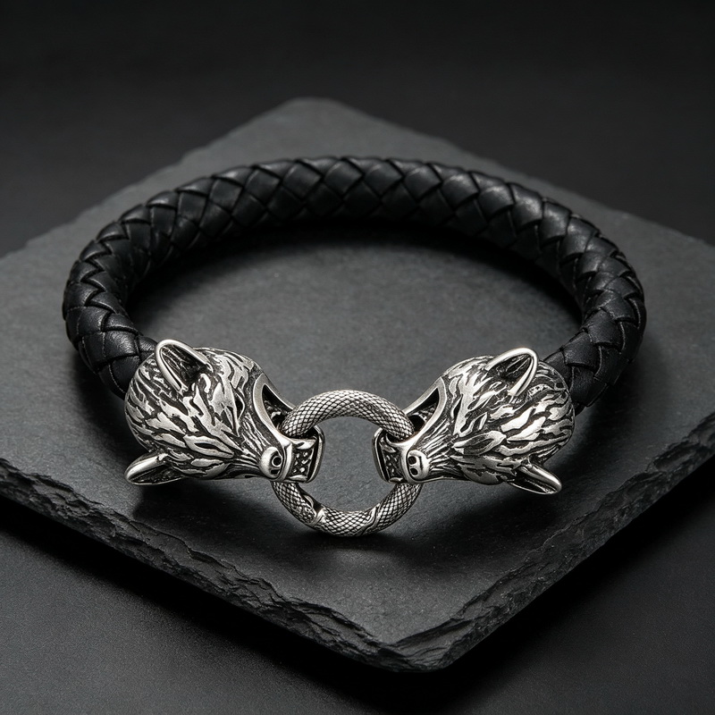 Bracelet en cuir tressé avec t - Men Accessories Bd avis et prix