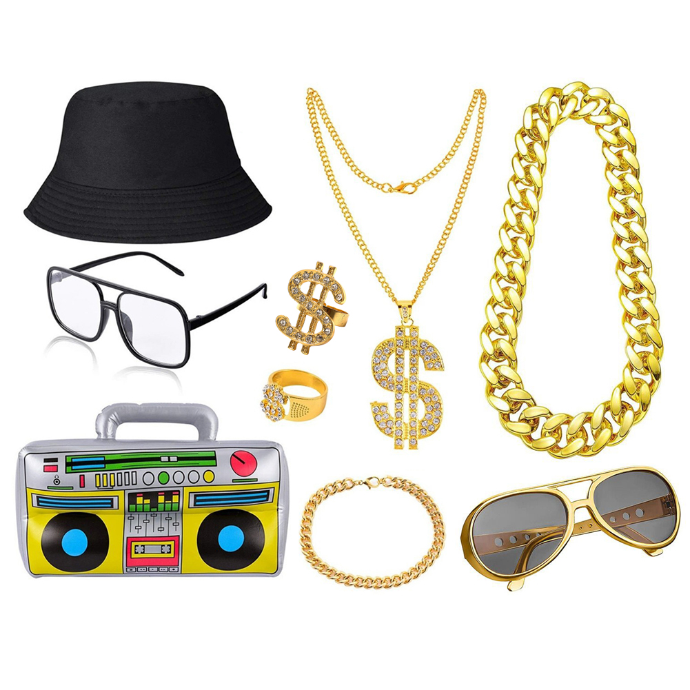 Kit de Costume Hip Hop des ann - Men Accessories Wrist avis et prix