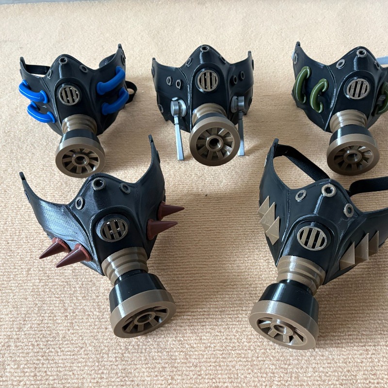Masque à gaz noir imprimé en 3 - Men Accessories Korea avis et prix