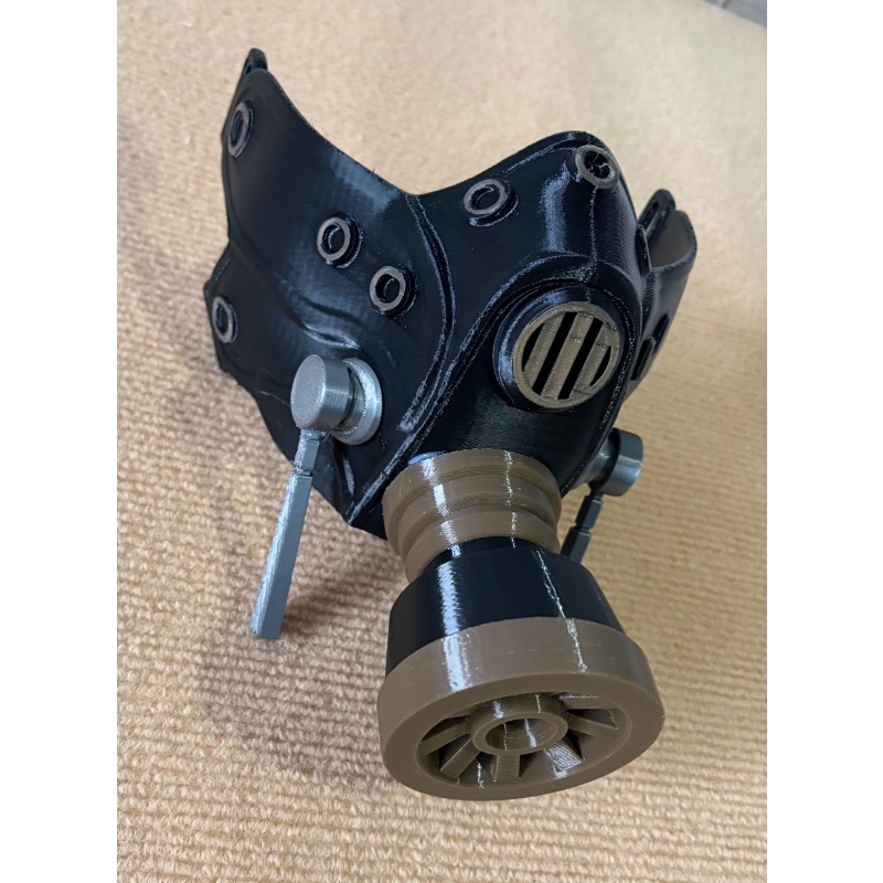 Masque à gaz noir imprimé en 3 - Men Accessories Korea avis et prix