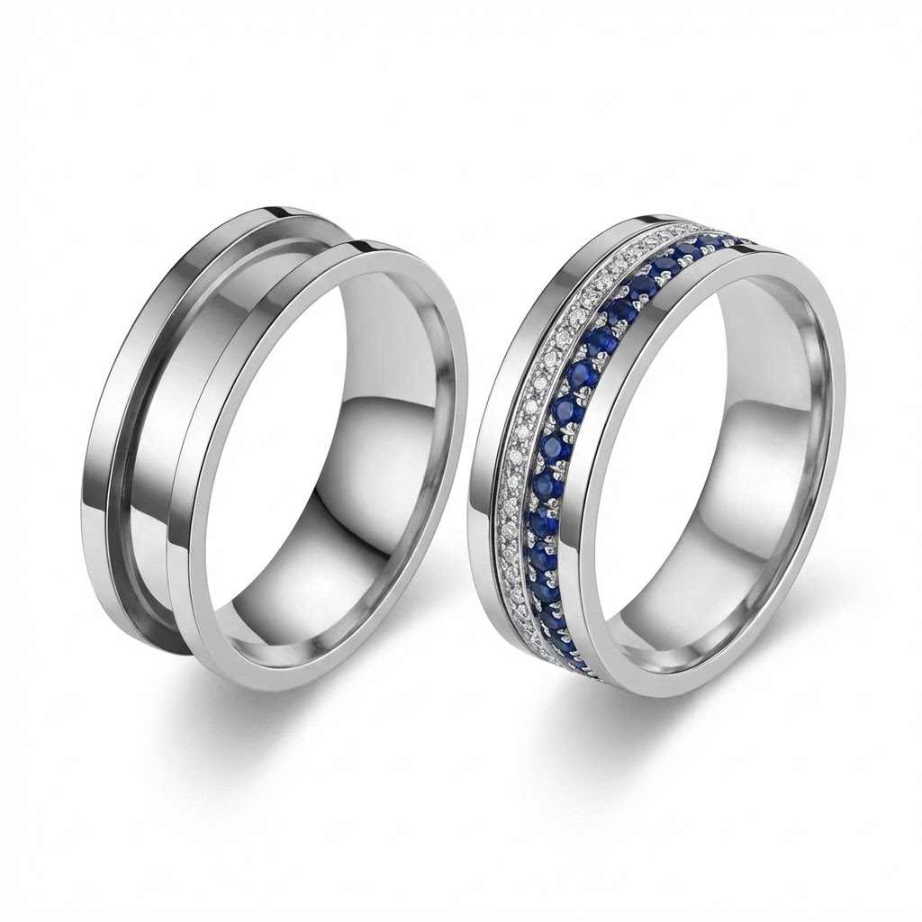 Lot de 5 anneaux vierges rainu - Men Accessories Jewellery avis et prix
