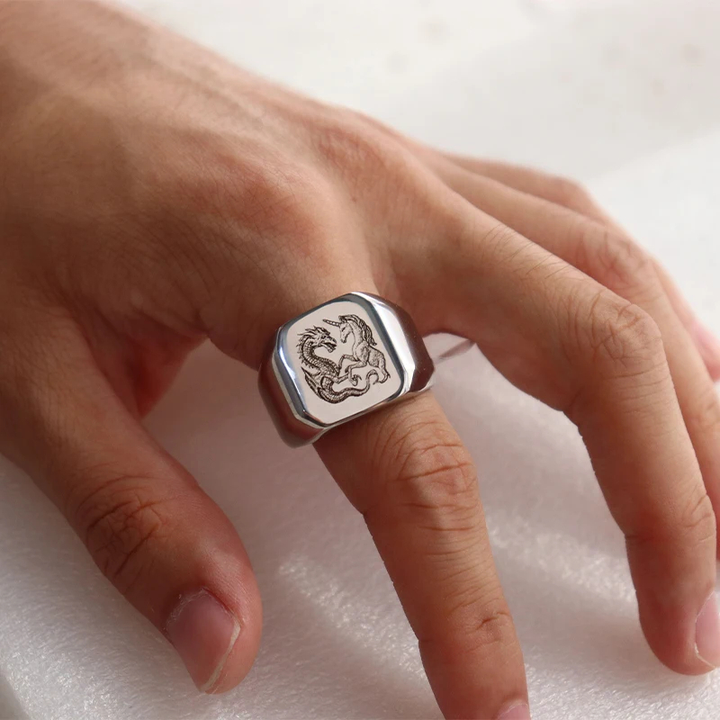 Bijoux en acier inoxydable ani - Men Accessories In Silver avis et prix